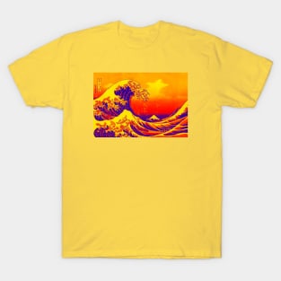 The Great Wave off Kanagawa Vaporwave T-Shirt